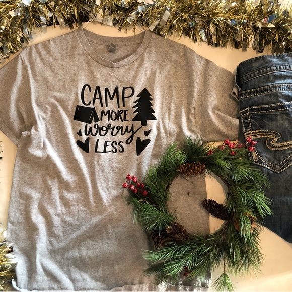 Worry less camp more T-shirt - Picture 2 of 3